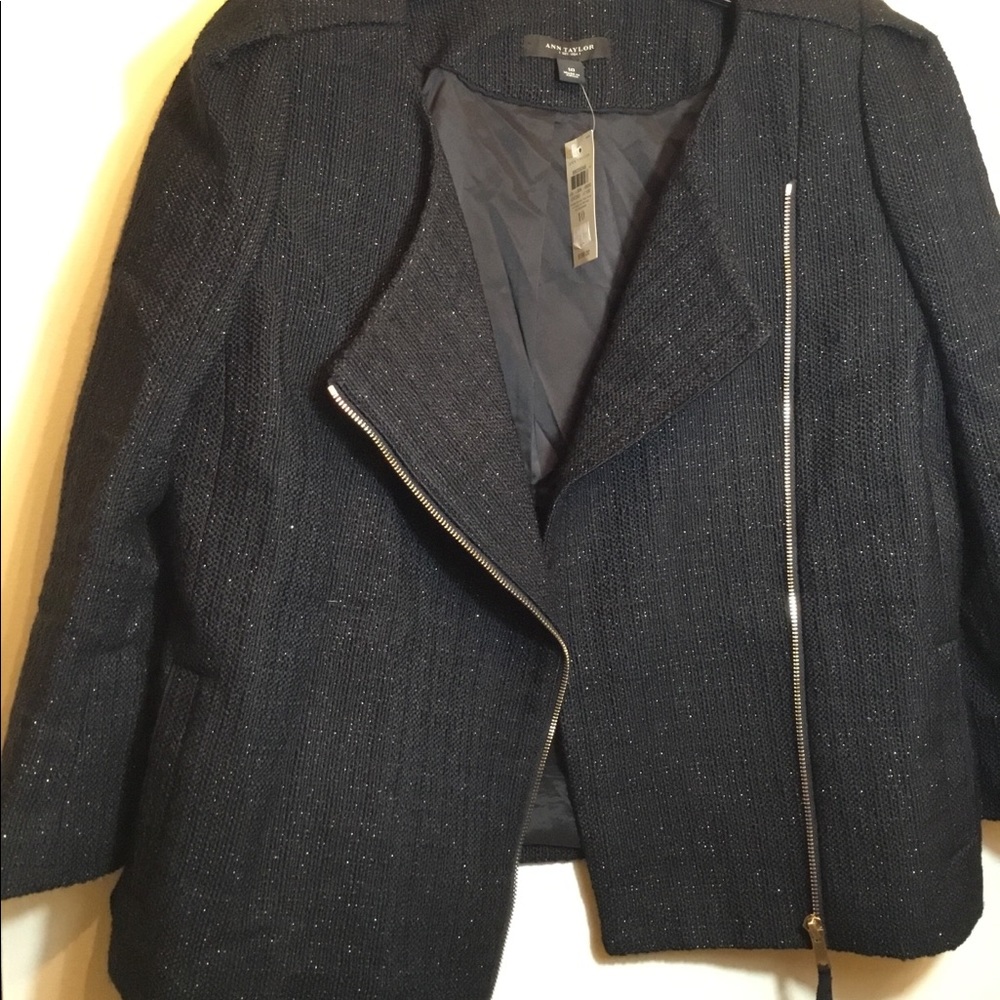 Shimmer black blazer